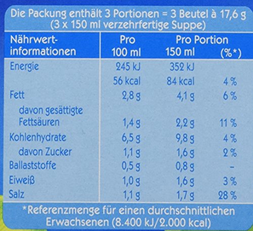 Heisse Tasse Lauch-Creme mit Croûtons Faltschachtel á 3 Beutel á 0,15 l, 12er Pack (12 x 450 ml) - 2